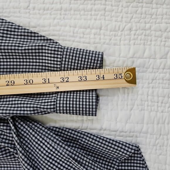 Ben Sherman Shirt Men's Large 16 32-33 Grey Check Long Sleeve Button Up EUC LN - Picture 13 of 15
